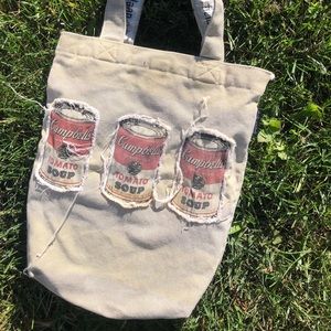 Andy Warhol Campbell’s soup canvas tote